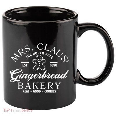 Christmas Baker Cookie Mrs Claus Gingerbread Bakery Gift 11oz C Handle Ceramic Mug