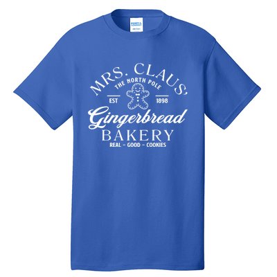 Christmas Baker Cookie Mrs Claus Gingerbread Bakery Gift Tall T-Shirt