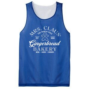 Christmas Baker Cookie Mrs Claus Gingerbread Bakery Gift Mesh Reversible Basketball Jersey Tank