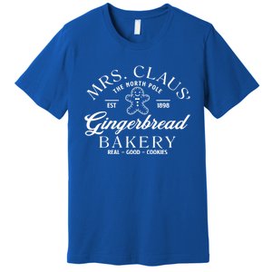 Christmas Baker Cookie Mrs Claus Gingerbread Bakery Gift Premium T-Shirt