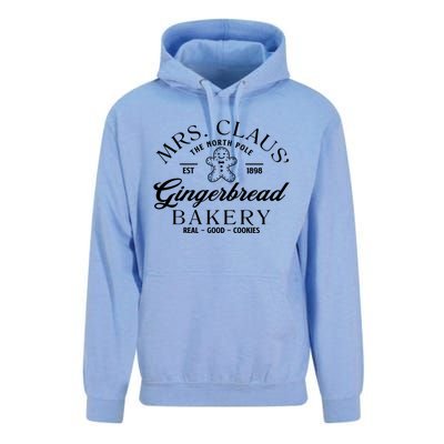 Christmas Baker Cookie Mrs Claus Gingerbread Bakery Gift Unisex Surf Hoodie