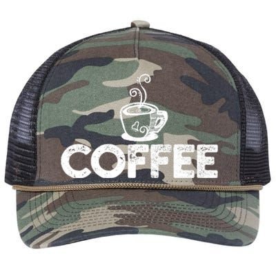 Coffee Barista Retro Rope Trucker Hat Cap