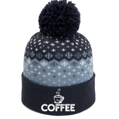 Coffee Barista The Baniff Cuffed Pom Beanie