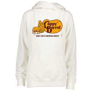 Cappy Barrel; Capybara Campaign Store Womens Funnel Neck Pullover Hood