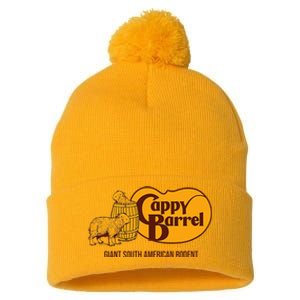 Cappy Barrel; Capybara Campaign Store Pom Pom 12in Knit Beanie