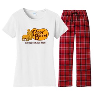 Cappy Barrel; Capybara Campaign Store Women's Flannel Pajama Set