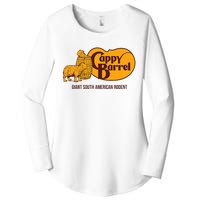 Cappy Barrel; Capybara Campaign Store Women's Perfect Tri Tunic Long Sleeve Shirt