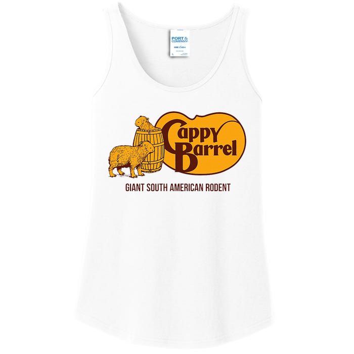 Cappy Barrel; Capybara Campaign Store Ladies Essential Tank