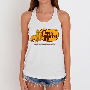 Cappy Barrel; Capybara Campaign Store Women's Knotted Racerback Tank