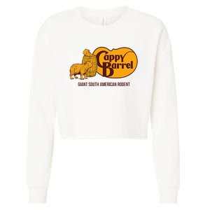 Cappy Barrel; Capybara Campaign Store Cropped Pullover Crew