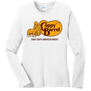 Cappy Barrel; Capybara Campaign Store Ladies Long Sleeve Shirt