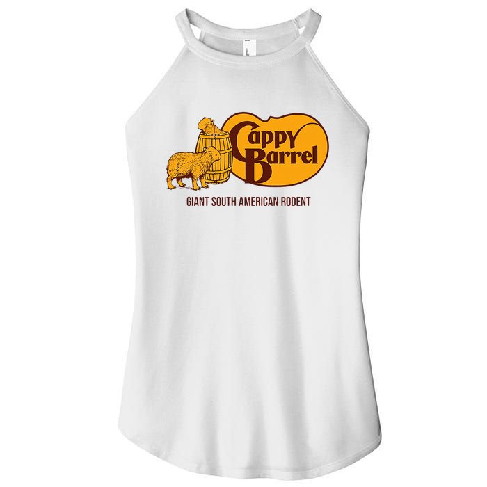 Cappy Barrel; Capybara Campaign Store Women's Perfect Tri Rocker Tank