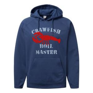 Crawfish Boil Crew Cajun Season Fishing Crawfish Boil Funny Gift Performance Fleece Hoodie