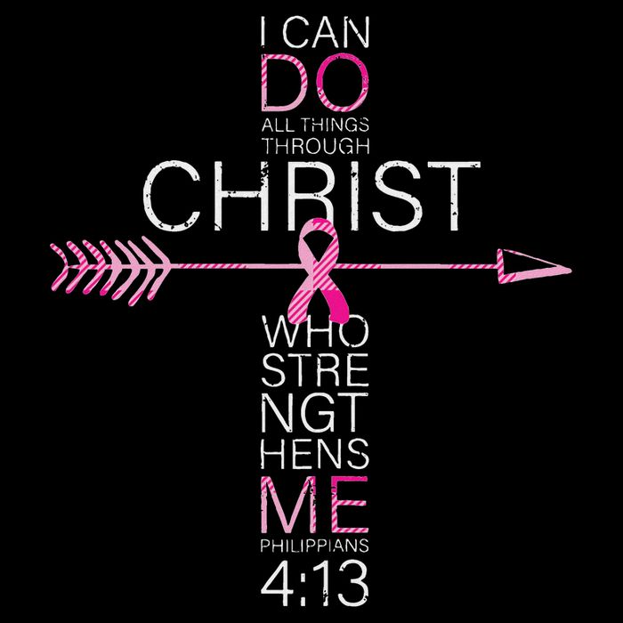 Christian Breast Cancer Cross Religious Bible Verse Impact Tech Backpack