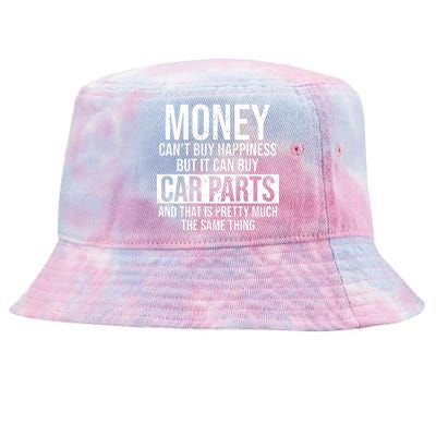 Can Buy Car Parts Funny Car Guy Car Lover Auto Mechanic Gift Tie-Dyed Bucket Hat