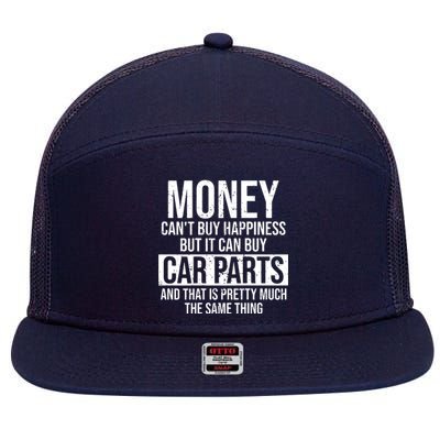 Can Buy Car Parts Funny Car Guy Car Lover Auto Mechanic Gift 7 Panel Mesh Trucker Snapback Hat