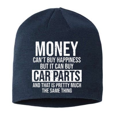 Can Buy Car Parts Funny Car Guy Car Lover Auto Mechanic Gift Sustainable Beanie