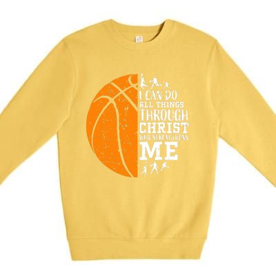 Christian Basketball Premium Crewneck Sweatshirt