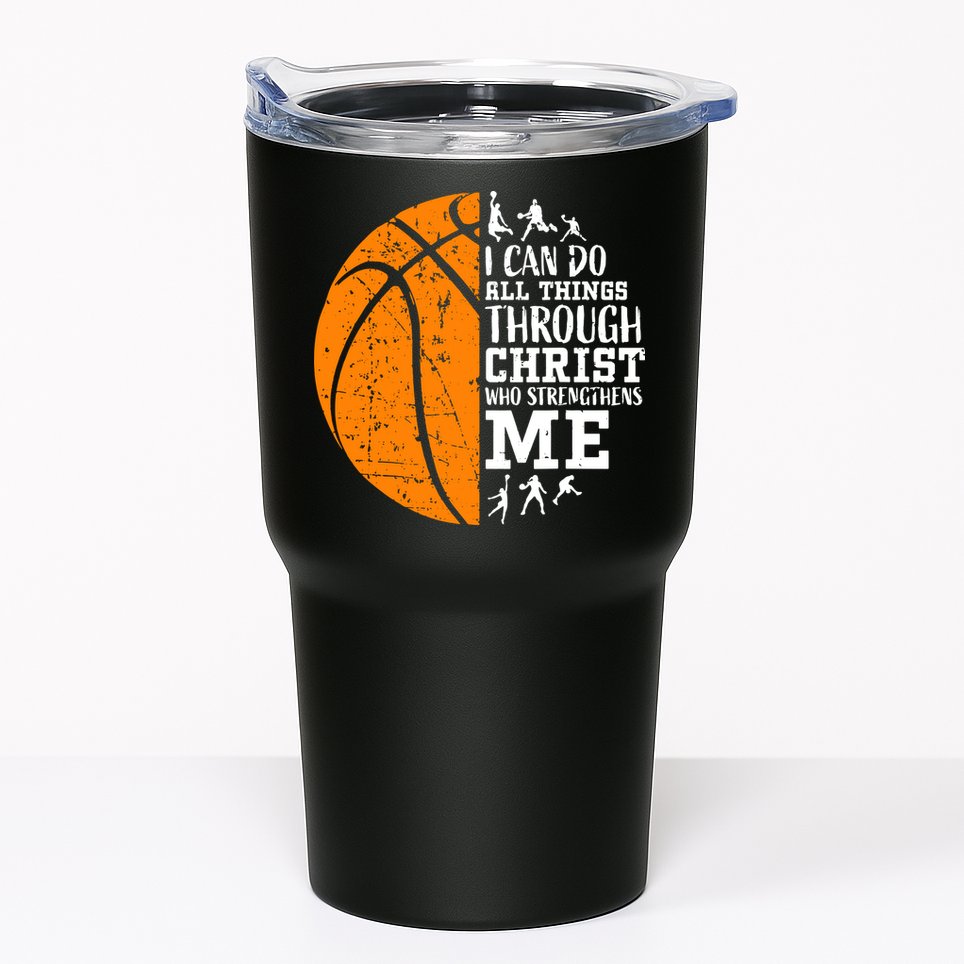 Christian Basketball Tumbler