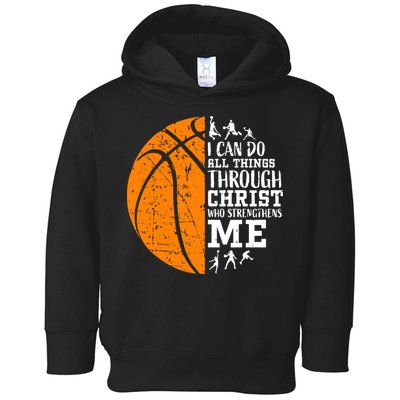 Christian Basketball Toddler Hoodie