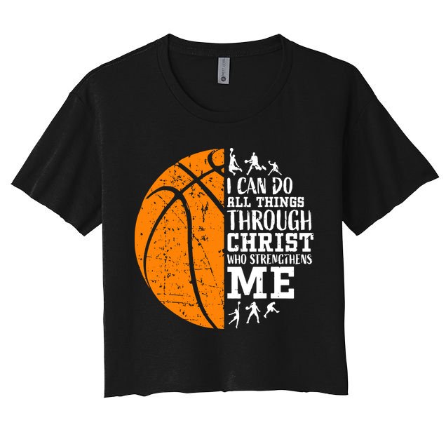 Christian Basketball Crop Top