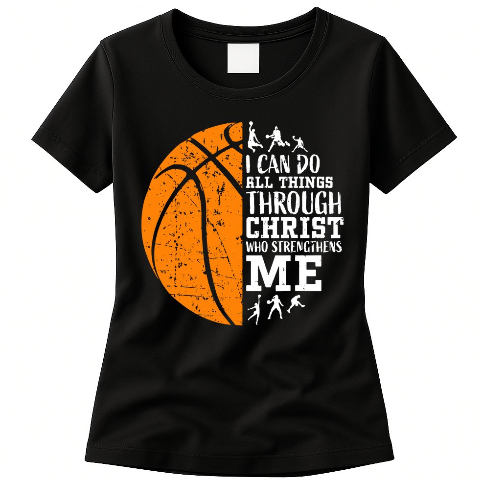 Christian Basketball Womens T-Shirt