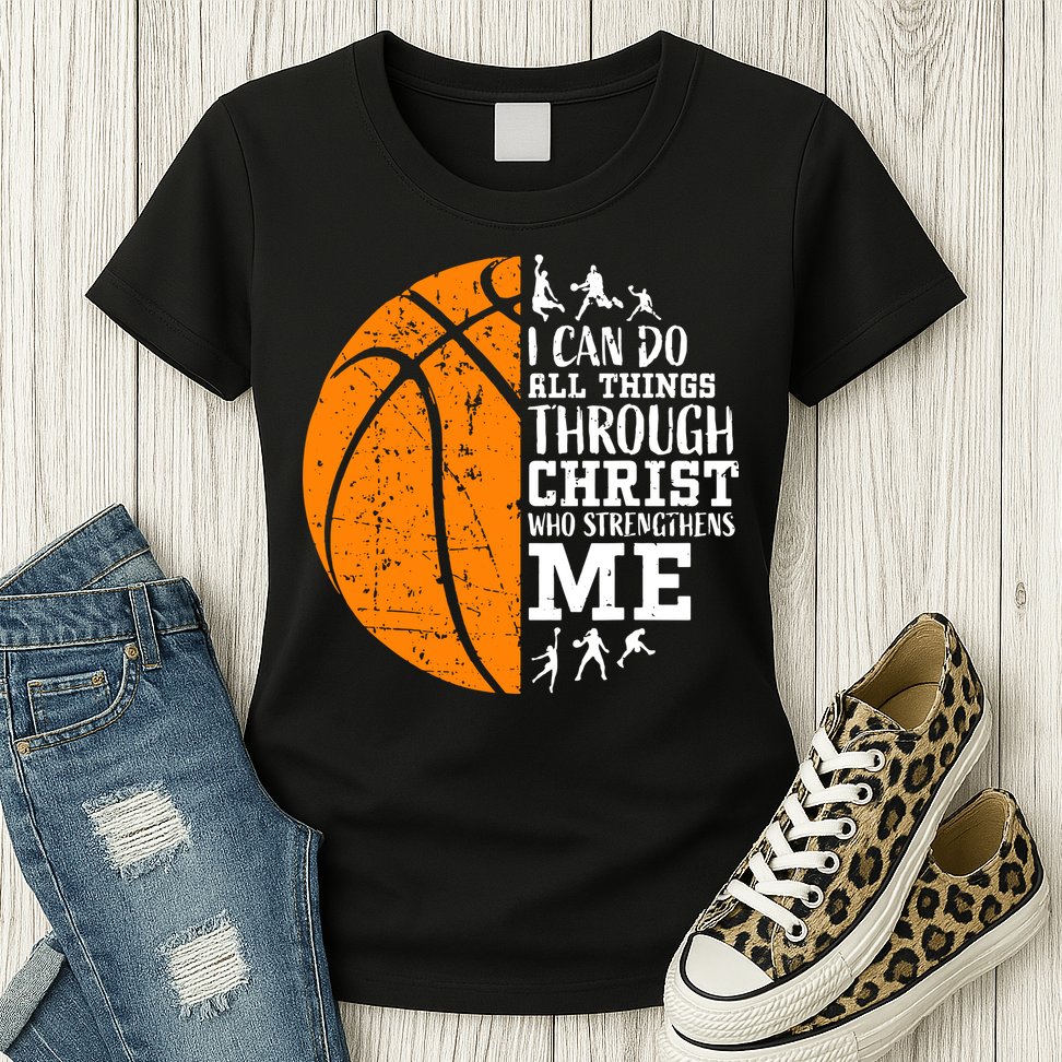 Christian Basketball Womens T-Shirt