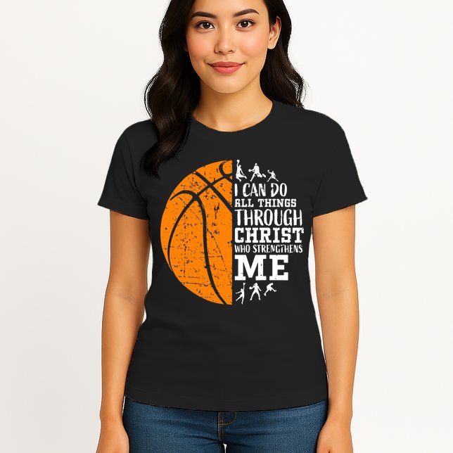 Christian Basketball Womens T-Shirt