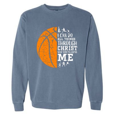 Christian Basketball Garment-Dyed Sweatshirt