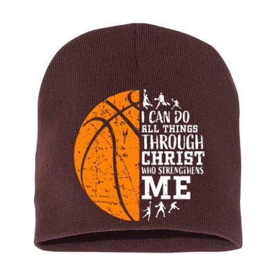 Christian Basketball Short Acrylic Beanie