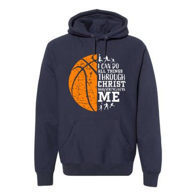 Christian Basketball Premium Hoodie