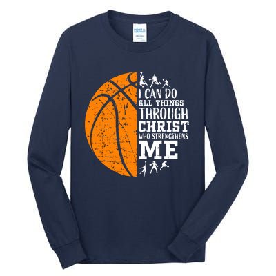 Christian Basketball Tall Long Sleeve T-Shirt