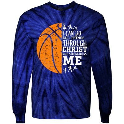 Christian Basketball Tie-Dye Long Sleeve Shirt