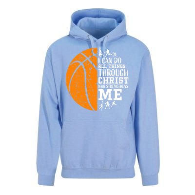 Christian Basketball Unisex Surf Hoodie