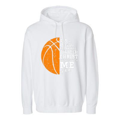 Christian Basketball Garment-Dyed Fleece Hoodie