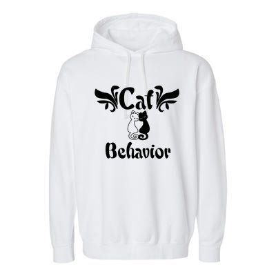 Cat Behavior Garment-Dyed Fleece Hoodie