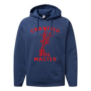 Crawfish Boil Crew Cajun Season Fishing Crawfish Boil Funny Gift Performance Fleece Hoodie