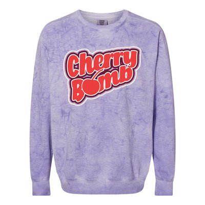 Cherry Bomb Colorblast Crewneck Sweatshirt