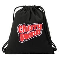 Cherry Bomb Drawstring Bag