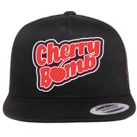 Cherry Bomb Flat Bill Trucker Hat