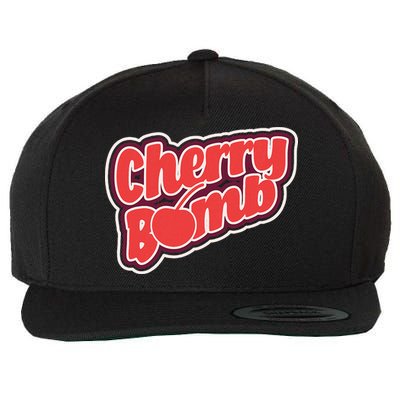 Cherry Bomb Wool Snapback Cap