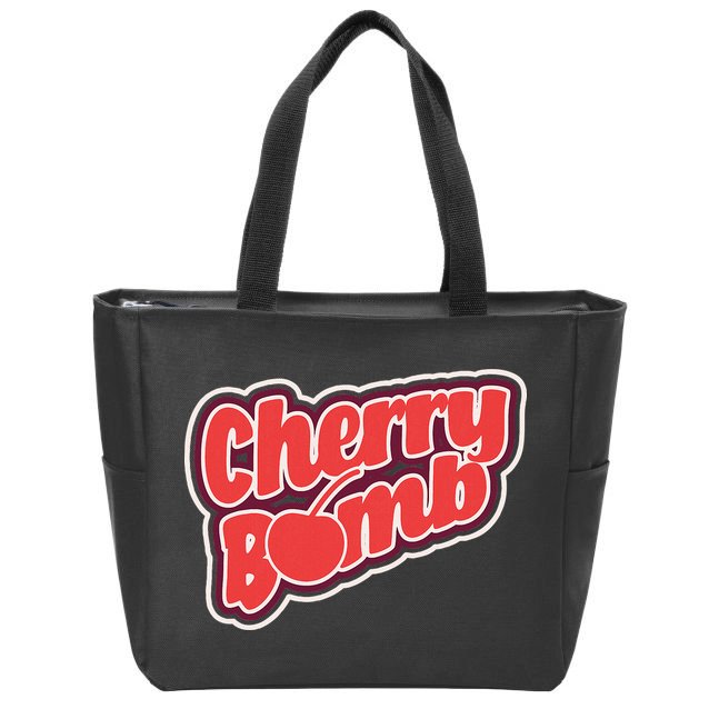 Cherry Bomb Zip Tote Bag