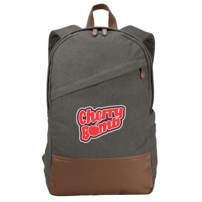 Cherry Bomb Cotton Canvas Backpack