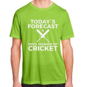 Cricket Bat Cricket Ball Indian Flag India Cricket Adult ChromaSoft Performance T-Shirt