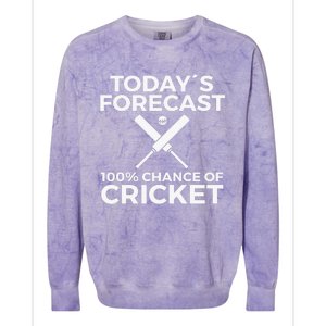 Cricket Bat Cricket Ball Indian Flag India Cricket Colorblast Crewneck Sweatshirt