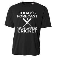 Cricket Bat Cricket Ball Indian Flag India Cricket Cooling Performance Crew T-Shirt