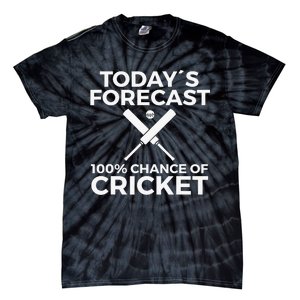 Cricket Bat Cricket Ball Indian Flag India Cricket Tie-Dye T-Shirt