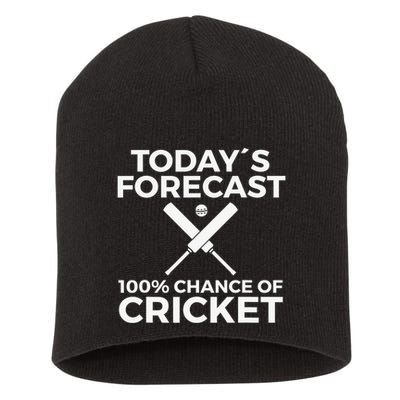 Cricket Bat Cricket Ball Indian Flag India Cricket Short Acrylic Beanie