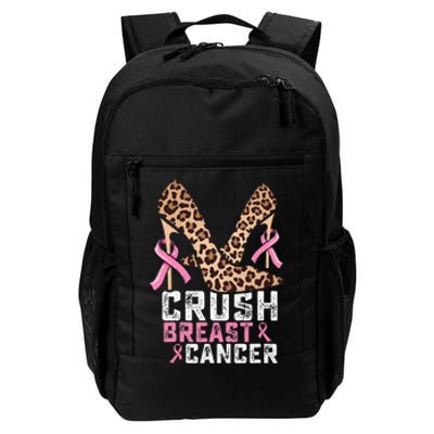 Crush Breast Cancer Warrior  Mom High Heels Pink Ribbon Daily Commute Backpack