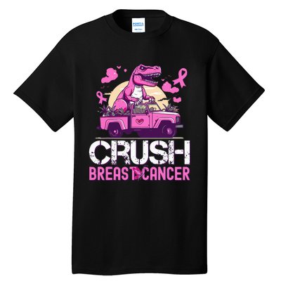 Crush Breast Cancer Awareness Monster Truck Tall T-Shirt